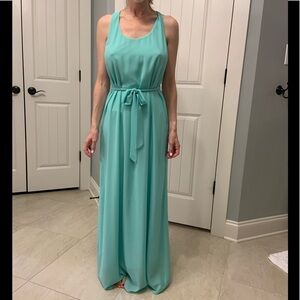 8. Cals Maxi Dress in Pale Green.